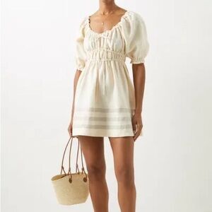 Casa Raki Organic Linen Mini Dress